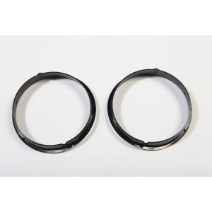 Rugged Ridge Headlamp Bezels in Black 1997-06 TJ Wrangler, Rubicon and Unlimited 12419.23