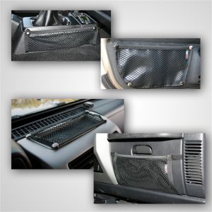 Rugged Ridge 5 Piece Interior Mesh Storage Kit For 1997-06 Jeep Wrangler TJ & Unlimited TJ 12495.11
