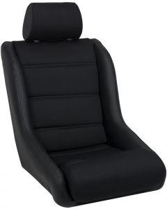 Corbeau Classic II Fixed Back Seat in Black Vinyl/Cloth 60914
