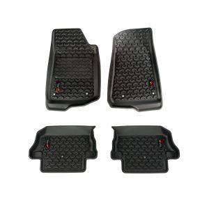 Rugged Ridge Floor Liners Front & Rear Floor Liners for 18-25 Jeep Wrangler JL 2-Door 12987.43