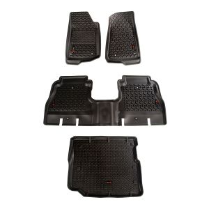 Rugged Ridge Floor Liners Triple Combo for 18-25 Jeep Wrangler JL Unlimited 4-Door 12988.05