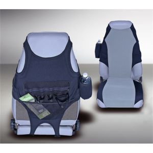 Rugged Ridge Neoprene Seat Protectors in Black/Gray 1976-06 Wrangler and CJ 13235.19