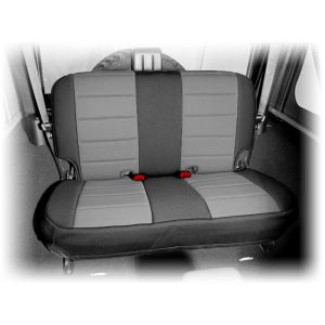 Rugged Ridge Custom Fit Neoprene Rear Seat Covers Black on Gray 2007+ JK Wrangler 13265.09