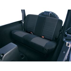 Rugged Ridge Fabric Custom-Fit Rear Seat Cover Black on black 1997-06 TJ Wrangler, Rubicon and Unlimited 13281.01
