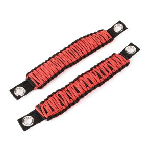 Rugged Ridge Red Paracord A-Pillar Grab Handle For 07-18 Jeep Wrangler JK, JKU 13305.80