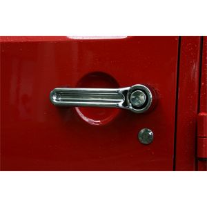 Rugged Ridge Chrome Door Handle Cover Kit 07-18 JK Wrangler 2-Door 13311.11