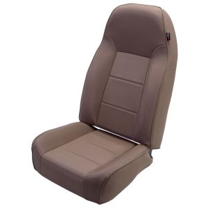 Rugged Ridge Premium High-Back Non Reclining Bucket Seat Tan denim 1976-02 Wrangler YJ TJ and CJ Series 13401.04