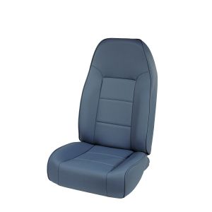 Rugged Ridge Premium High-Back Non Reclining Bucket Seat Blue denim 1976-02 Wrangler YJ TJ and CJ Series 13401.05