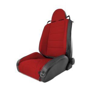 Rugged Ridge XHD Off Road Seat In Red Cloth & Black Vinyl For 1997-06 Jeep Wrangler TJ & TJ Unlimited Models 13416.53
