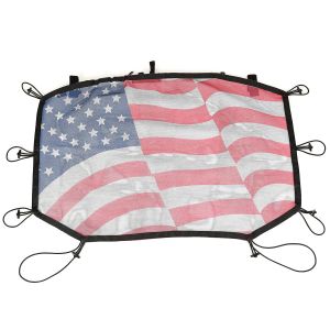 Rugged Ridge Eclipse Sun Shade With Us Flag Design For 2007-18 Jeep Wrangler JK 2 Door & Unlimited 4 Door Models 13579.14