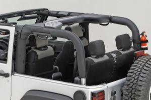 Rugged Ridge Roll Bar Cover in Black for 07-18 Jeep Wrangler JK 2 Door 13613.02