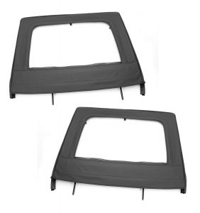 Rugged Ridge Rear Soft Upper Doors in Black For 2007-18 Jeep Wrangler JK 2 Door & Unlimited 4 Door Models 13712.15