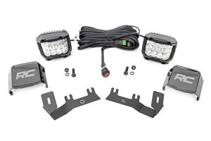 Rough Country LED Ditch Light Kit 3in OSRAM Pair Wide Chevy/GMC 1500 (14-18 & Classic)14-18 & Classic 71056