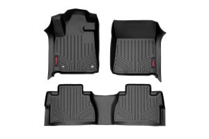 Rough Country Floor Mats FR & RR CrewMax For 2014-2021 Toyota Tundra 2WD/4WD M-71770
