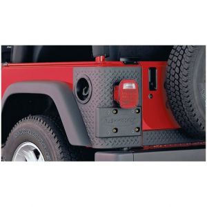 Bushwacker TrailArmor Rear Corners Guards For Factory Fender Flares For 1997-06 Jeep Wrangler TJ & Unlimited Models