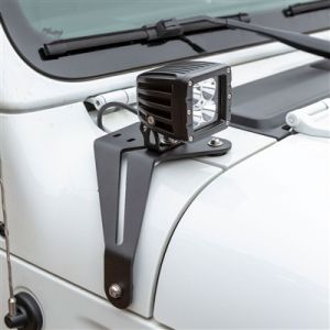 Aries Windshield LED 2in Cube Lights & Brackets for 18-20+ Jeep Wrangler JL, JLU / Gladiator JT