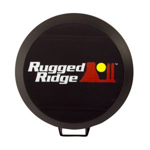 Rugged Ridge HID Lighting Covers Black 5" round stone guards 15210.52