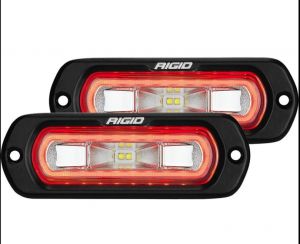 Rigid Industries SR-L Series Off-Road Spreader Lights, Red Halo - Pair 53222