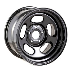 Rugged Ridge Trail Runner Classic Wheel, 17x9, Black for 07-21 Jeep Wrangler / 20-21 Gladiator 15500.76