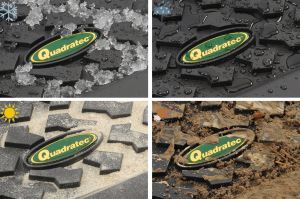 Quadratec Ultimate All Weather Front & Rear Floor Liners for 07-13 Jeep Wrangler JK 2 Door 14254JK2-