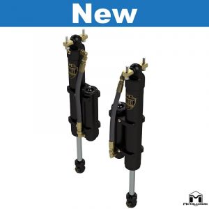 MetalCloak RockSport BLACK 4.5"/5.5" Reservoir Long Travel Shocks, Rear Pair for 07-18 Jeep Wrangler JK, JKU 1614