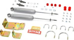 Skyjacker M95 Silver Dual Steering Stabilizer Kit for 07-18 Jeep Wrangler JK, JKU 9203