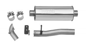 DynoMax Evolution Competition Cat-Back in Stainless Steel for 07-11 Jeep Wrangler Unlimited JK 4 Door with 3.8L 39516