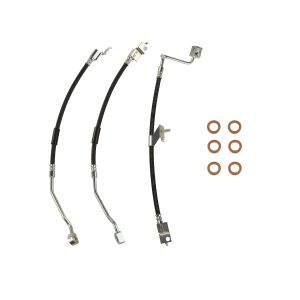 Omix-ADA Front & Rear Brake Hose Kit With Copper Washers For 1997-06 Jeep Wrangler TJ 16733.64