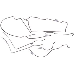 Omix-ADA Brake Line Set Steel For 1976-80 CJ7 With Power Front Disc Brakes No Automatic 16737.43