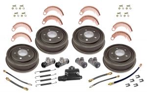 Omix-ADA Brake Kit Front or Rear For 1941-45 Willys MB & GPW, 1946-48 CJ2 to Seriel 215649 (Includes Master Cylinder, Wheel Cylinders, Drums, Shoes, Hose and Hardware Kit) 16767.01