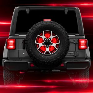 XK Glow 5th Wheel Light with Sequential Turn / Brake / Reverse for 11+ Jeep Wrangler JK, JKU, JL XK041019