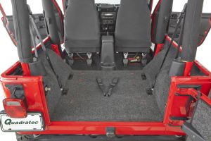 Bedrug Carpeted Rear Floor Covering for 97-02 Jeep Wrangler TJ BRTJ97QR