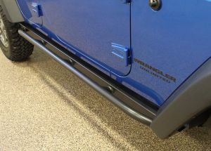 Rock Hard 4X4 Patriot Series Tube Slider Rocker Guards for 07-18 Jeep Wrangler Unlimited JK 4 Door RH6009