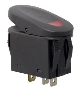 Rugged Ridge 2 Position Rocker SwitchIn Red For Universal Applications 17235.02