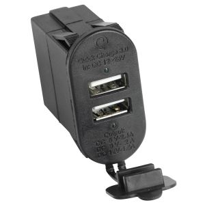 Rugged Ridge Dual USB Port With Qi capabilities 3.0 17235.16