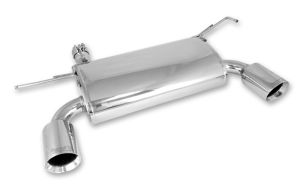 Rugged Ridge Dual Tip Stainless Steel Axle-Back Exhaust For 2007-18 Jeep Wrangler JK 2 Door & Unlimited 4 Door Models 17606.75