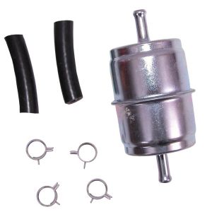 Omix-ADA Fuel Filter Kit For 1955-86 Jeep M & CJ Series With Hoses & Clamps 17718.01
