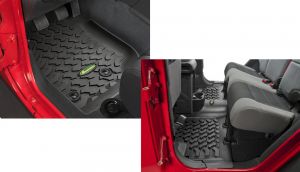 Quadratec Ultimate All Weather Front & Rear Floor Liners for 14-18 Jeep Wrangler Unlimited JK 4 Door 14254-0305
