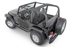 SpiderWebShade ShadeSkins for 97-06 Jeep Wrangler TJ with Rancho Tubular Doors TJ-SKINS-