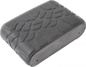 Boomerang Enterprises Tire Tread ArmPad Rest for 07-10 Jeep Wrangler JK, JKU AP-JK-BLK