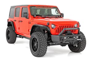 Rough Country UV TREATED HIGH CLEARANCE LED FLAT FENDER FLARE KIT for 18+ Jeep Wrangler JL/JLU 99036