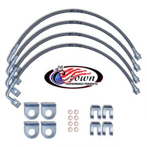 Crown Performance Products 5 Layer Custom Extended Brake Lines for 07-10 Jeep Wrangler JK with 3"-4" Lift JEEP21FR04-