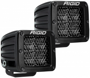 Rigid Industries D-Series Pro Midnight Spot Diffused LED Lights - Pair 202513BLK