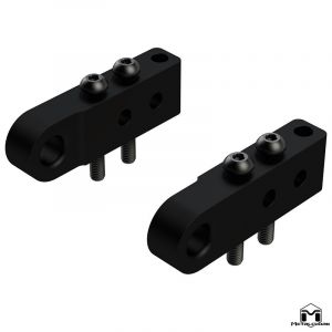 MetalCloak Hi-Mount Shackle System for 72-06 Various Jeep Models 2131