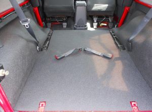Bedrug BedTred Premium Molded Rear Floor Covering without Cutouts for 04-06 Jeep Wrangler Unlimited TJ BTLJ04R
