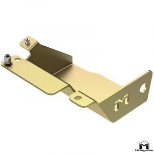 MetalCloak Steering Skid Plate, Gold Zinc for 97-06 Jeep Wrangler TJ 2198