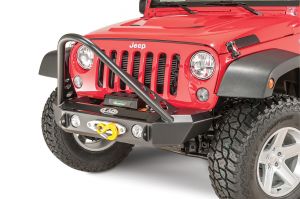 LoD Offroad KIT Offroad Signature Series Shorty Front Winch Bumper with Stinger Bar for 07-18 Jeep Wrangler JK
