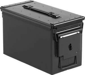 Quadratec 50 Caliber Black Locking Ammo Storage Can 44036-0010