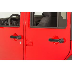 DV8 Black Aluminum Door Handle Insert Kit For 2007-2018 Jeep Wrangler JK Unlimited 4 Door D-JP-190015-BK-5