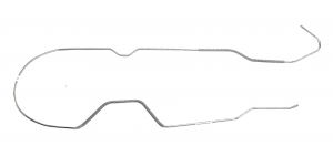 Classic Tube Replacement Stainless Steel Fuel Return Lines (From Pump Back to Tank) for 76-81 Jeep CJ-5 with 6 Cylinder JER1006